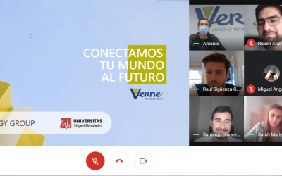 Estudiantes de telecomunicaciones de la UMH nos visitan virtualmente para aprender de nuestra experiencia en el sector Telco