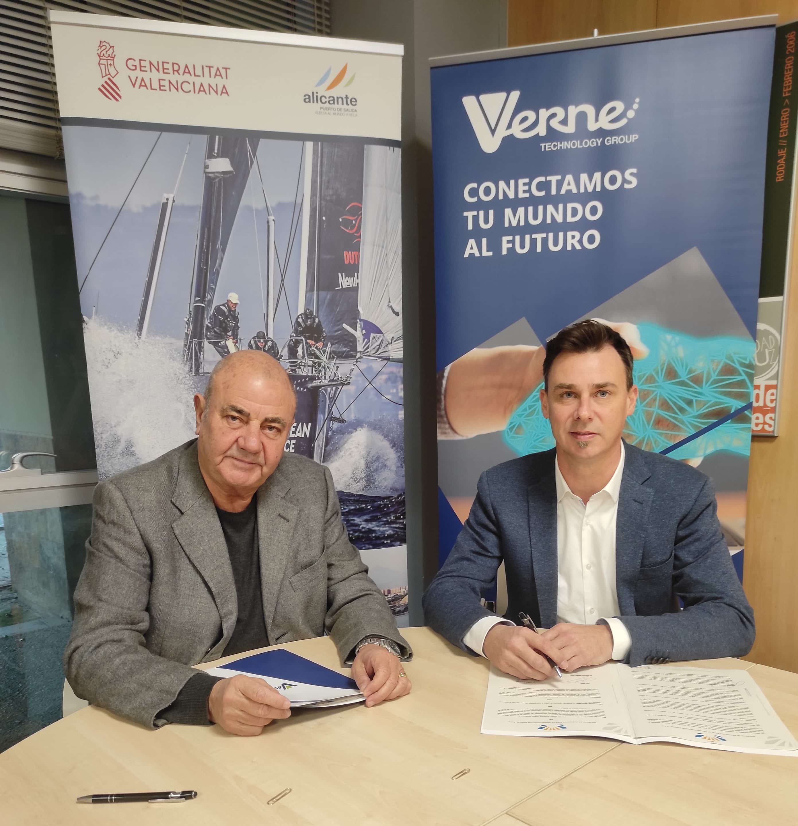 acuerdo de colaboración verne group y Alicante puerto de Salida