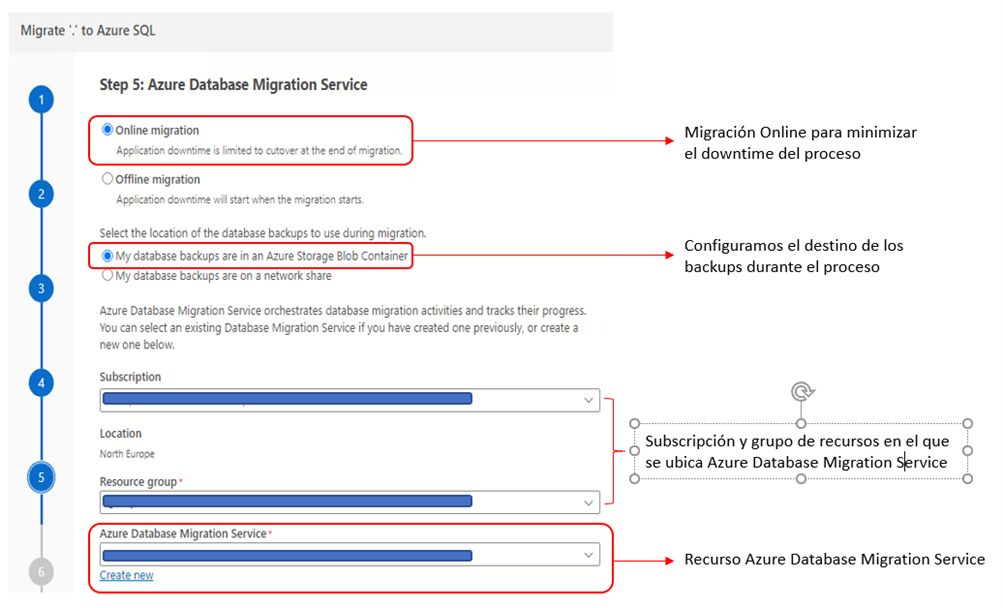 configuracion-azure-database-migration-service